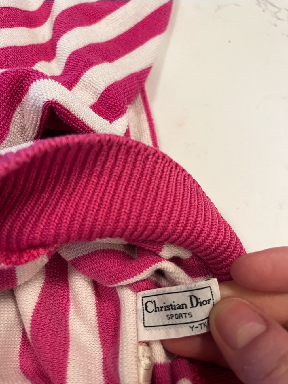 Christian Dior ✨RARE ✨ Vintage Stripe Crewneck Sweatshirt - 90s Luxury Retro - Picture 10 of 12